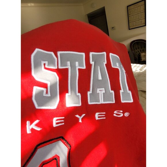 Ohio State Buckeyes Crewneck Sweatshirt Red XL Cotton blnd Embroidered Colosseum - Picture 2 of 7